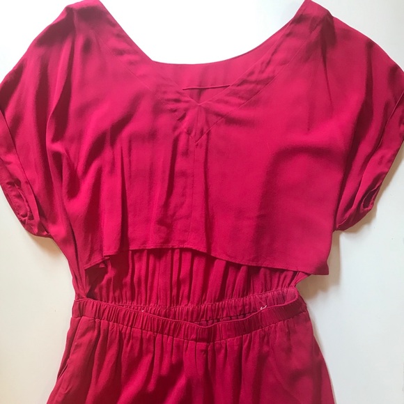 BCBGENERATION Ruby Red Open Back Dress ▪️sz Med - Picture 8 of 8